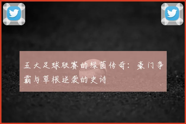 五大足球联赛的绿茵传奇:豪门争霸与草根逆袭的史诗